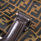 FENDI Zucca Tote Handbag Brown 96410