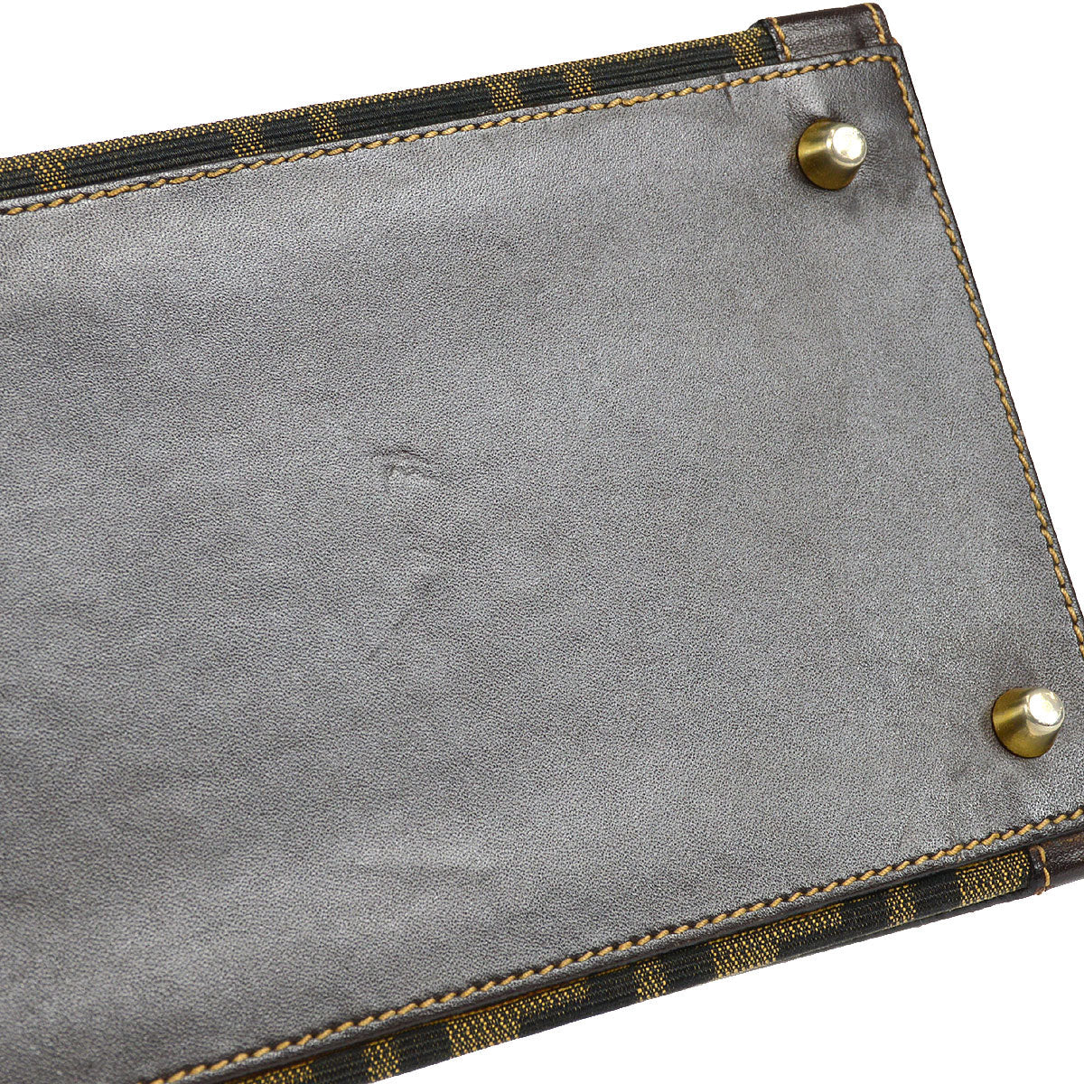 FENDI Zucca 2way Vanity Handbag Brown 66751