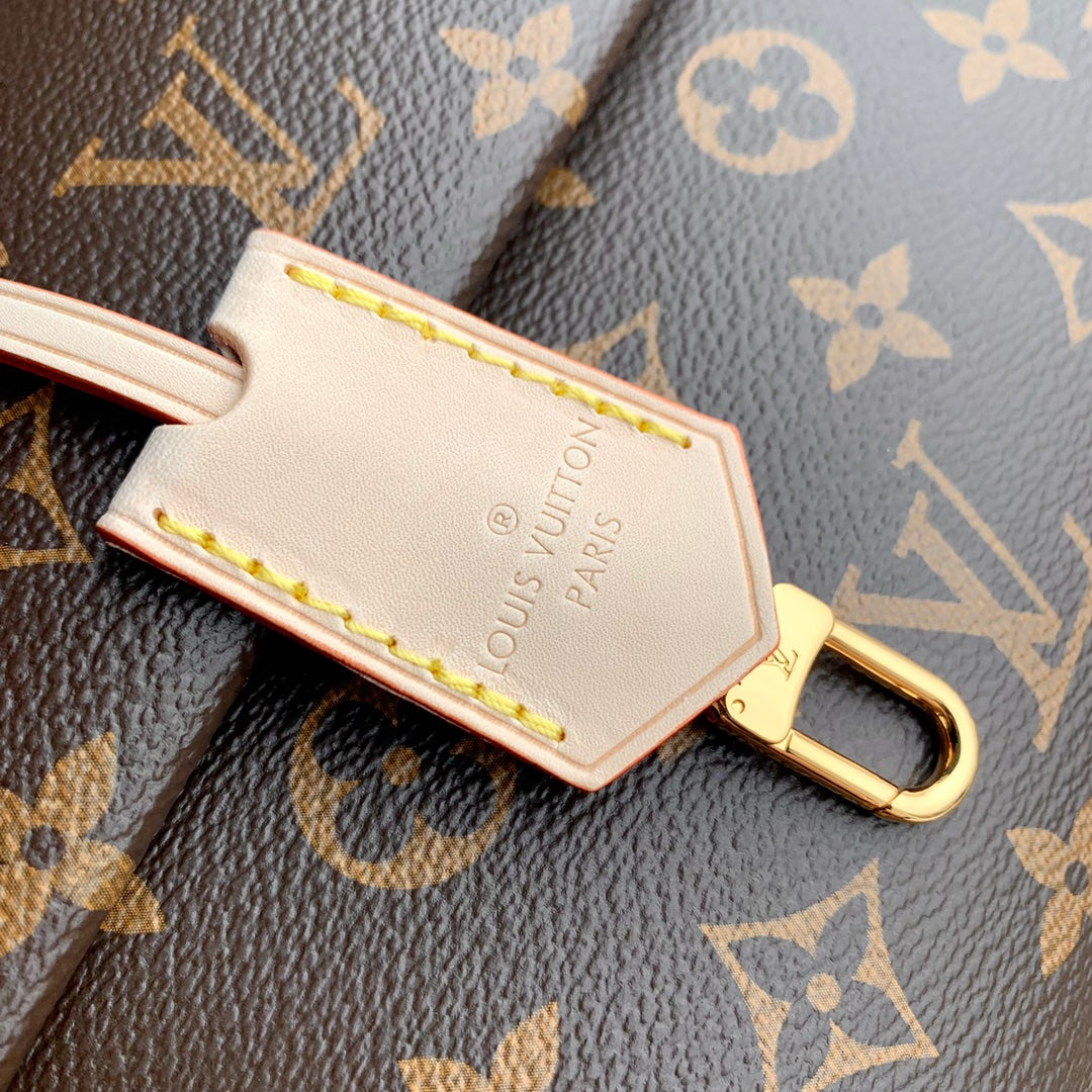 Louis Vuitton CLUNY MM 33 IN BROWN MONOGRAM CANVAS