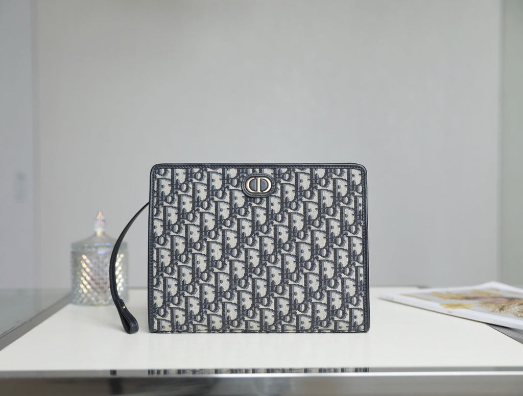 DIOR BOOK TOTE 26 IN BLUE OBLIQUE JACQUARD