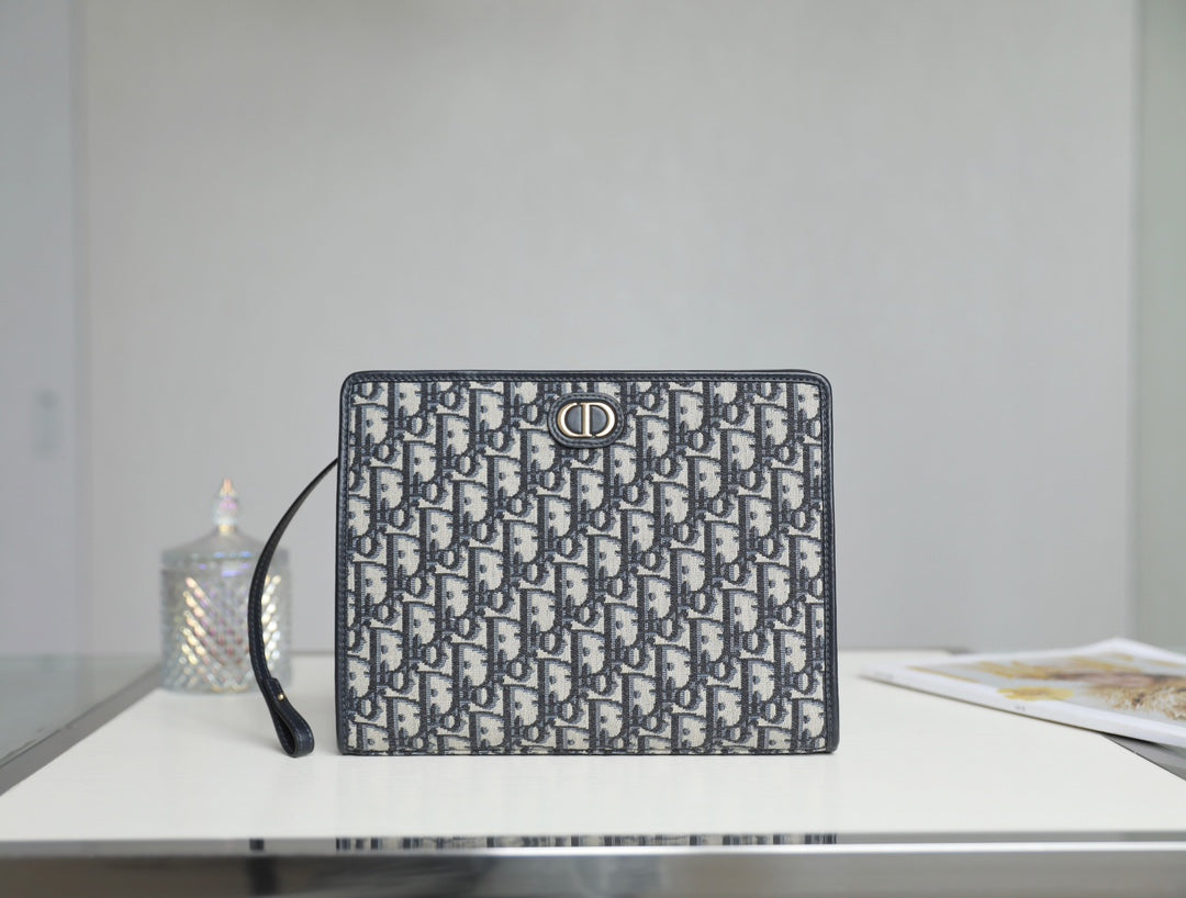 DIOR BOOK TOTE 26 IN BLUE OBLIQUE JACQUARD