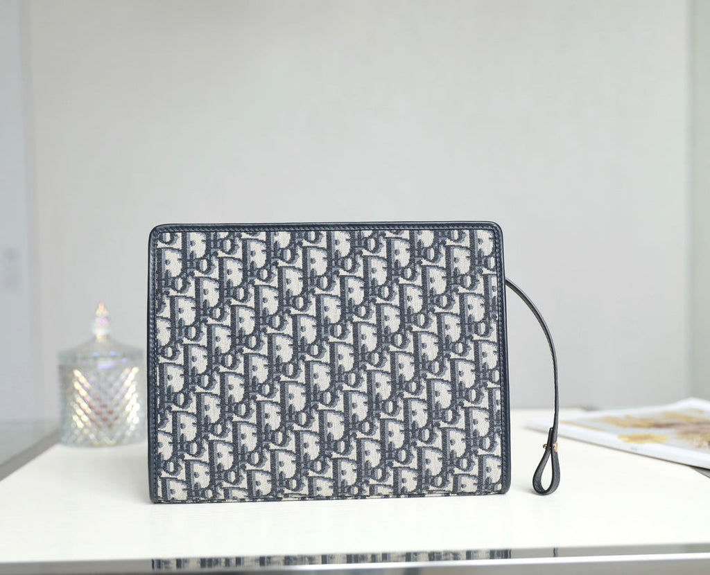 DIOR BOOK TOTE 26 IN BLUE OBLIQUE JACQUARD