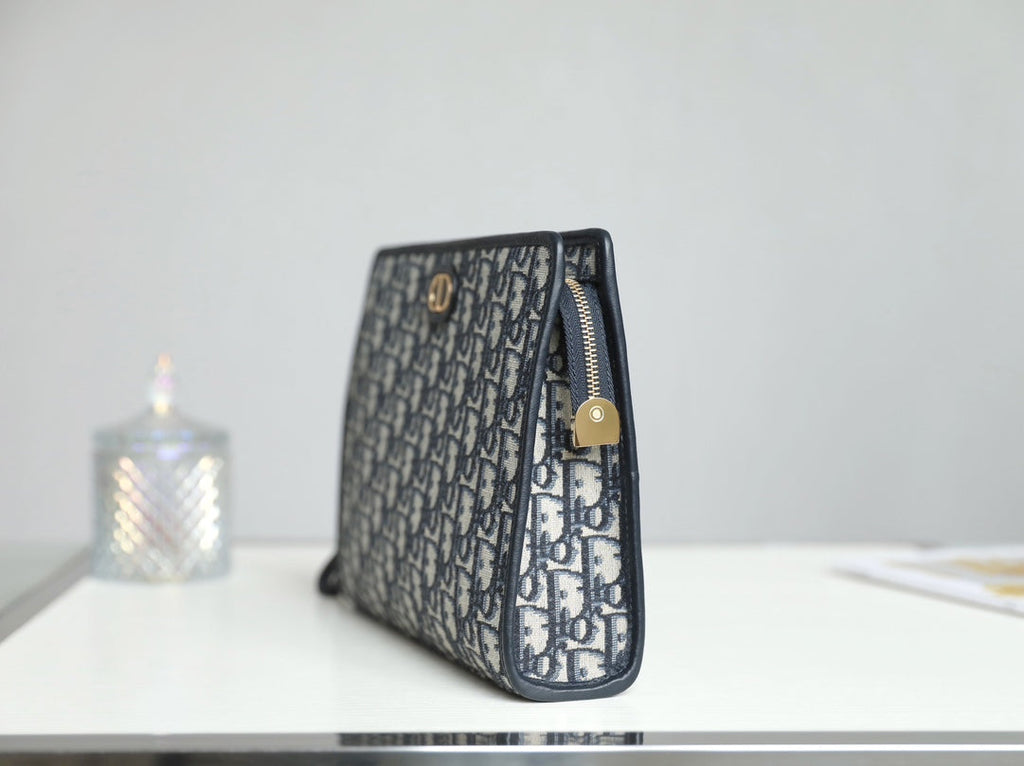 DIOR BOOK TOTE 26 IN BLUE OBLIQUE JACQUARD