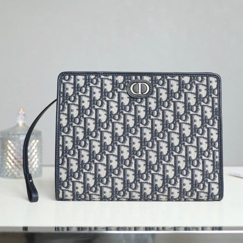 DIOR BOOK TOTE 26 IN BLUE OBLIQUE JACQUARD