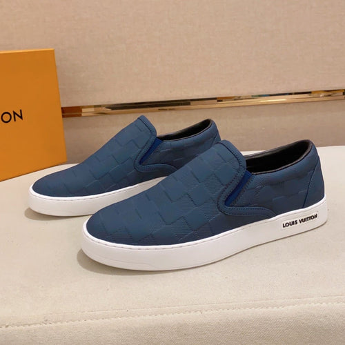 Louis Vuitton LOAFER IN NAVY BLUE DAMIER SHEEPSKIN