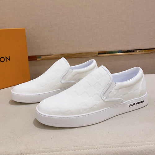 Louis Vuitton LOAFER IN WHIITE DAMIER SHEEPSKIN