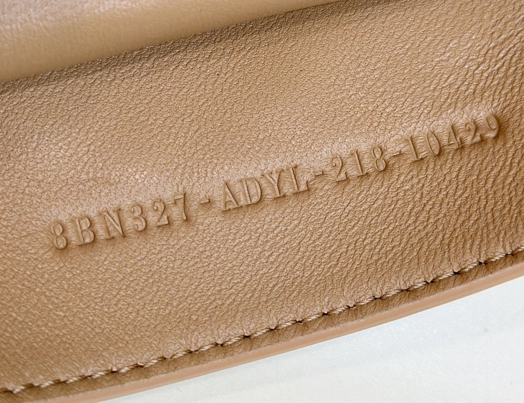 FENDI PEEKABOO ISEEU 33 IN CIDER BROWN GRAINED CALFSKIN SILVER HARDWARE