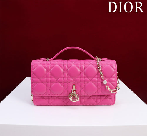 DIOR my mini 21 pink lambskin
