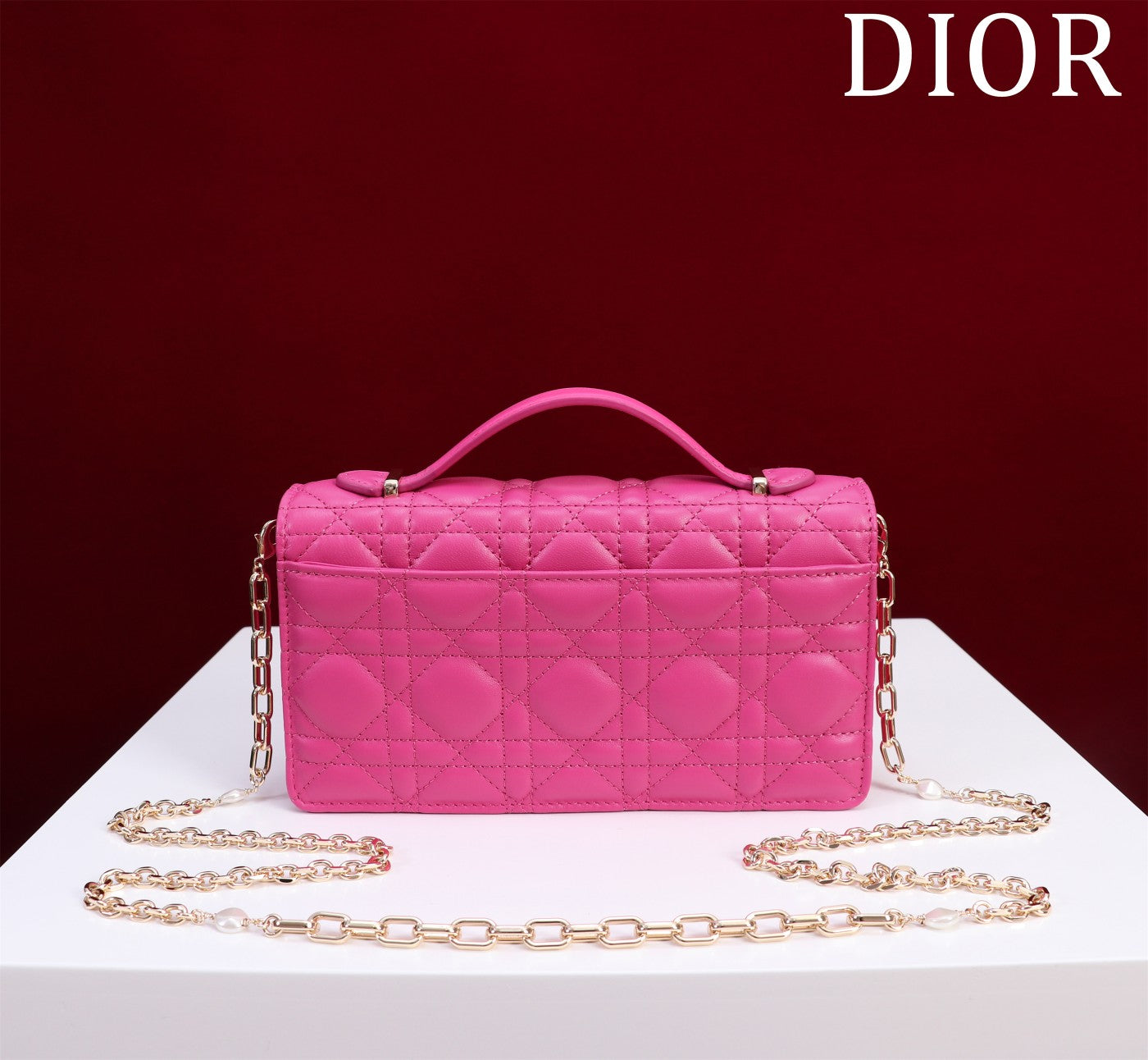 DIOR my mini 21 pink lambskin