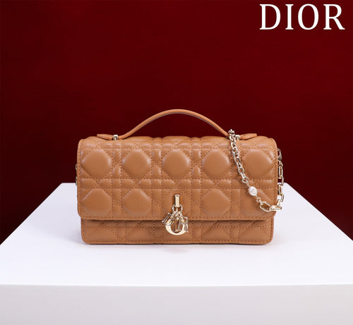 DIOR my mini 21 medium tan lambskin
