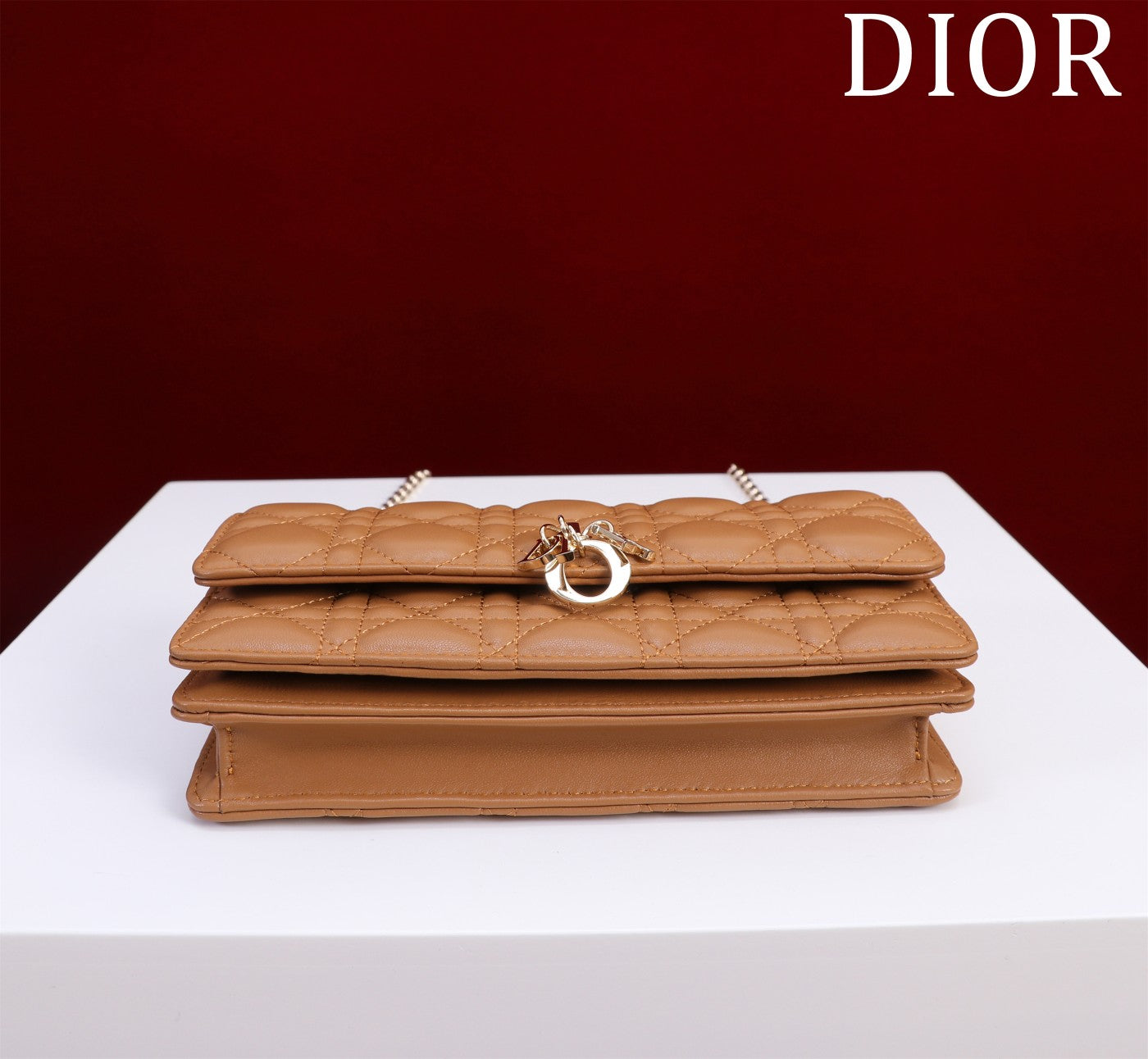 DIOR my mini 21 medium tan lambskin