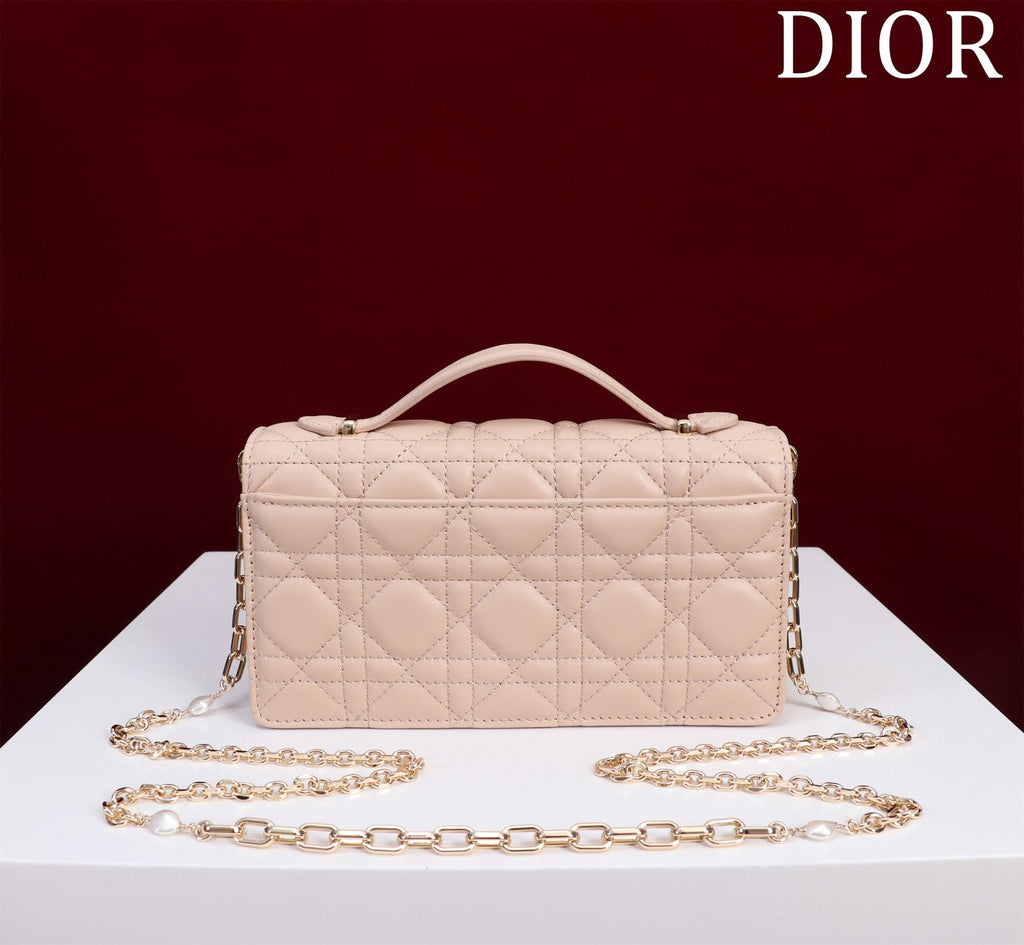DIOR my mini 21 powder pink lambskin