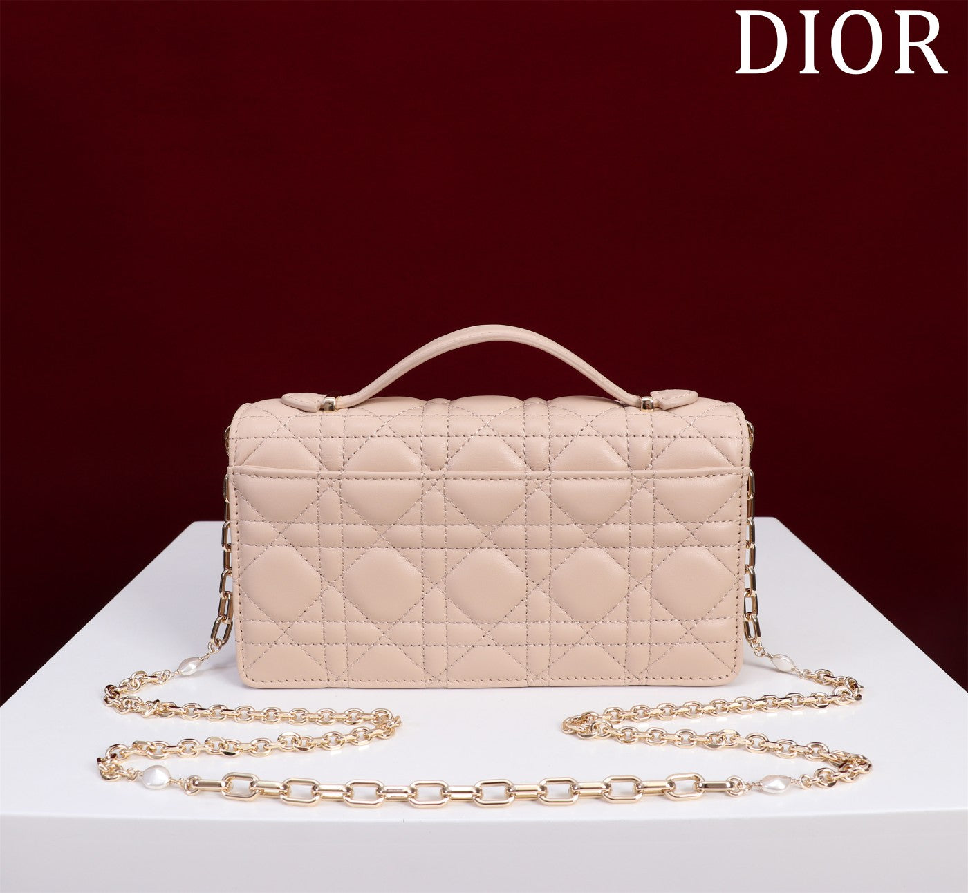DIOR my mini 21 powder pink lambskin