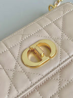 DIOR miss caro mini 19 cream calfskin