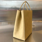 Bottega Veneta SMALL 26  BROWN BAG KRAFT CALFSKIN