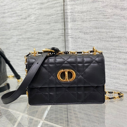 DIOR miss caro mini 18 black calfskin