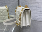DIOR miss caro mini 18 white calfskin
