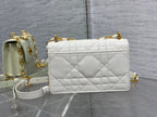 DIOR miss caro mini 18 white calfskin