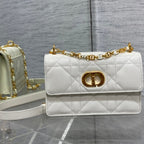 DIOR miss caro mini 18 white calfskin