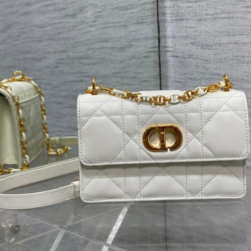 DIOR miss caro mini 18 white calfskin