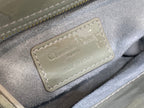 DIOR mini lady 17 rock gray patent calfskin