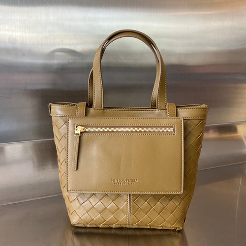Bottega Veneta FLIP FLAP 23 BAG IN CARAMEL BROWN LAMBSKIN