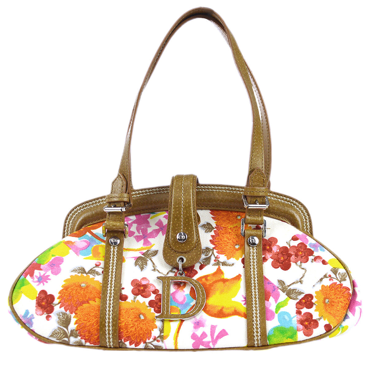 CHRISTIAN DIOR Flower Handbag Multicolor 78603