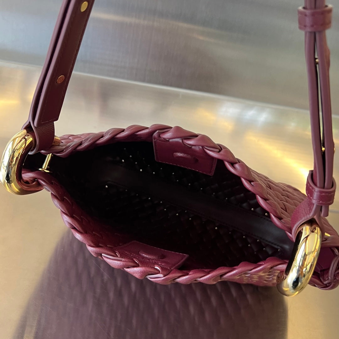 Bottega Veneta SMALL CLICKER 27 BAROLO LAMBSKIN