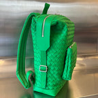 Bottega Veneta BACKPACK 42 IN PARAKEET GREEN CALFSKIN