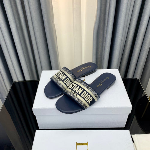 DIOR Mule Dway Slide 10mm Multi-motifs Style 41