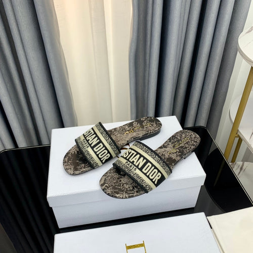 DIOR Mule Dway Slide 10mm Multi-motifs Style 70