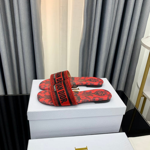 DIOR Mule Dway Slide 10mm Multi-motifs Style 66