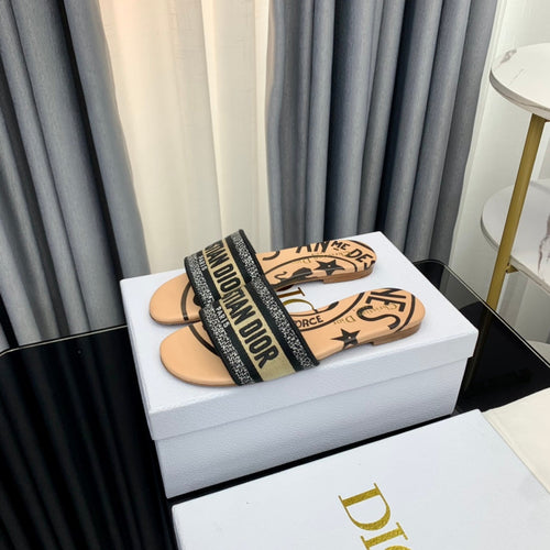 DIOR Mule Dway Slide 10mm Multi-motifs Style 60