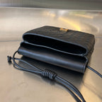 Bottega Veneta BV Mini Crossbody Bag 19cm Black Calfskin Ghw