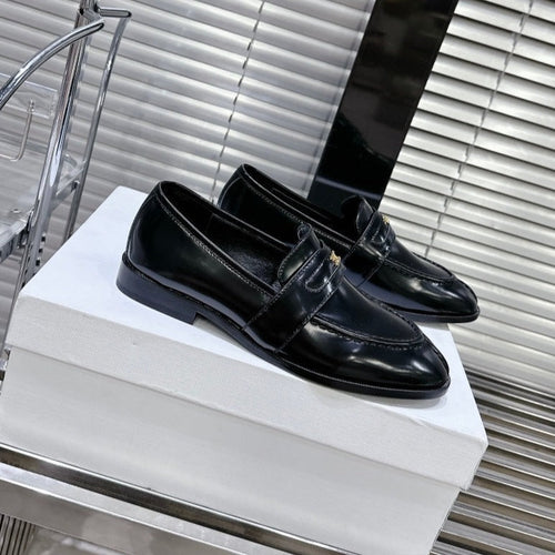 Celine ARC DE TRIOMPHE FLAT LOAFERS SHEEPSKIN BLACK