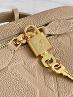 Louis Vuitton VANITY 19 IN LIGHT BROWN MONOGRAM EMBOSSED CALFSKIN GOLD HARDWARE