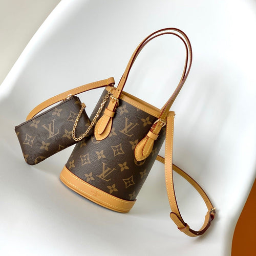 Louis Vuitton NANO BUCKET 13 BROWN MONOGRAM CANVAS