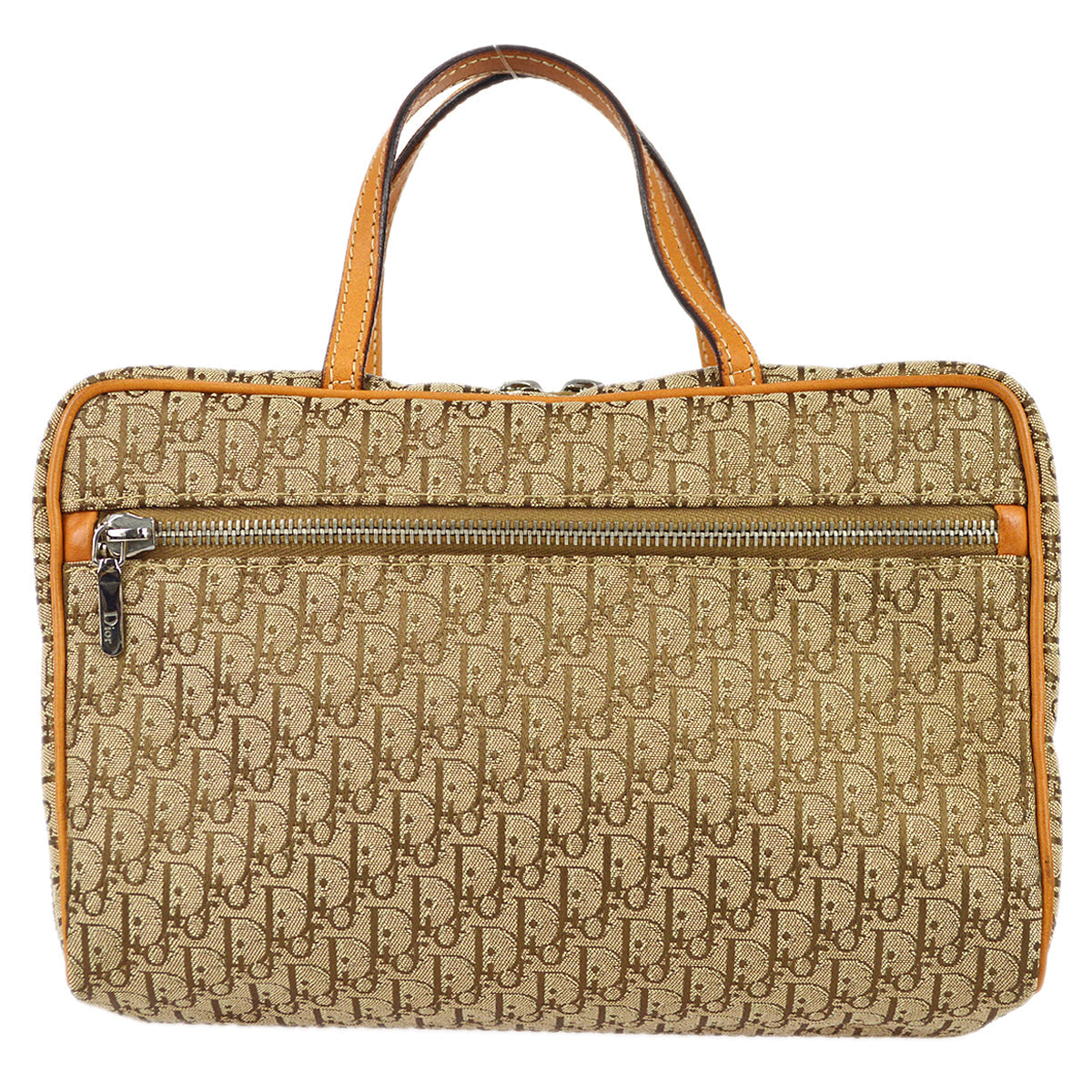 Christian Dior 2003 Trotter Handbag Beige