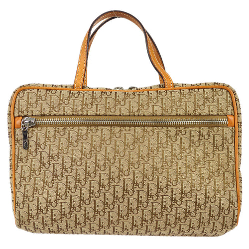 Christian Dior 2003 Trotter Handbag Beige