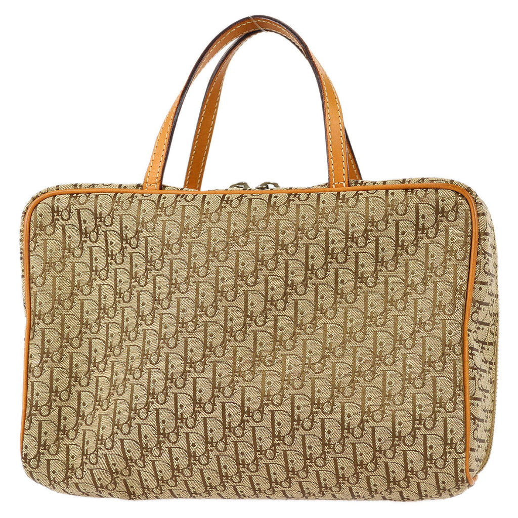 Christian Dior 2003 Trotter Handbag Beige