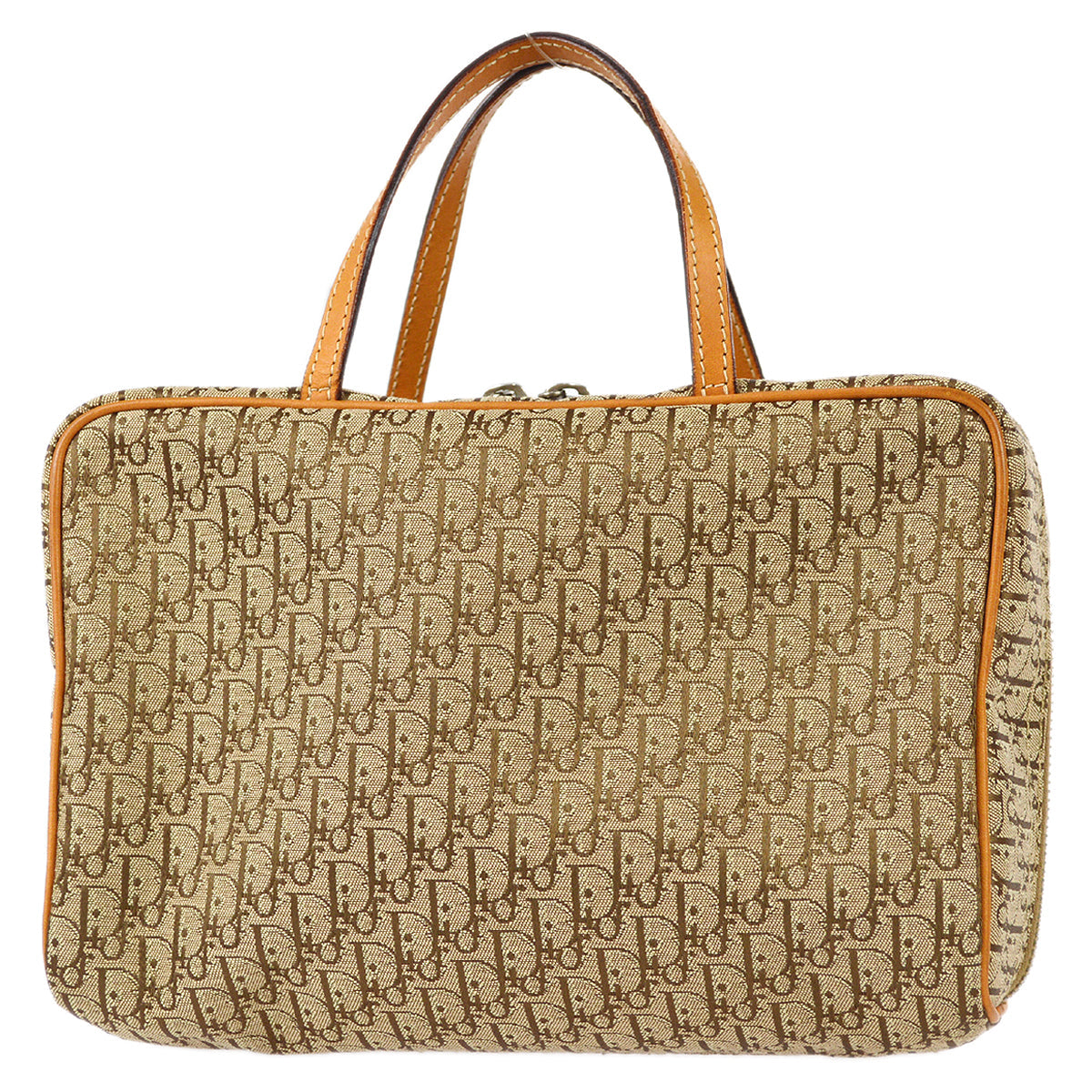 Christian Dior 2003 Trotter Handbag Beige