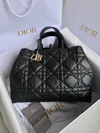 DIOR large toujours 37 black calfskin