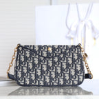 DIOR MINI 21 CHAIN HANDBAG BLACK OBLIQUE JACQUARD