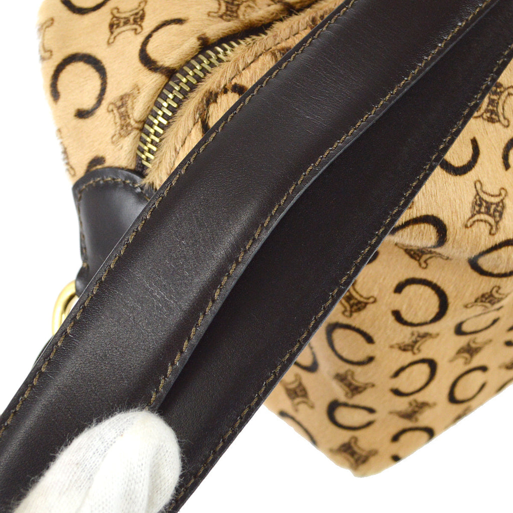 Celine C Macadam Shoulder Bag Pony Hair