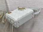 DIOR mini lady 17 marian blue lambskin