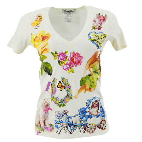 Christian Dior Fall 2005 graphic-print cotton T-shirt #38