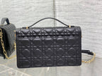 DIOR MY 24 TOP HANDLE BAG BLACK LAMBSKIN
