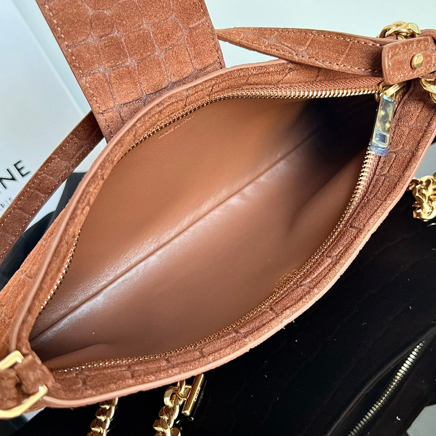 Celine WILTERN TRIOMPHE  BAG 31 ORIGINAL SIENNA BROWN LEATHER