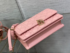 DIOR MY 24 TOP HANDLE BAG PINK LAMBSKIN