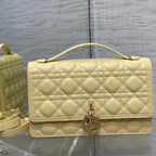 DIOR MISS TOP HANDLE 24CM LIME LAMBSKIN